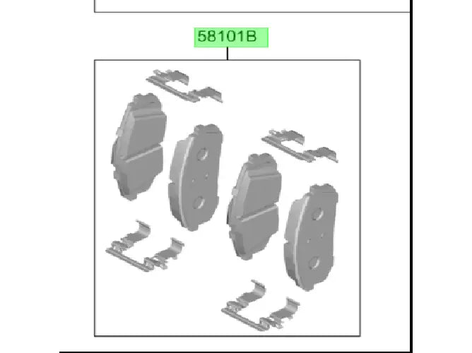 PASTILLA FRENO ORIG. PARA HYUNDAI ELANTRA DESDE 2021