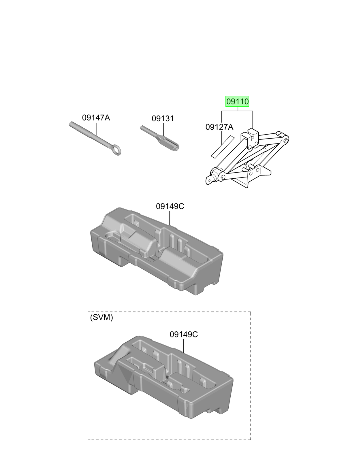 Gata Original Para Hyundai Santa Fe 2020-2025