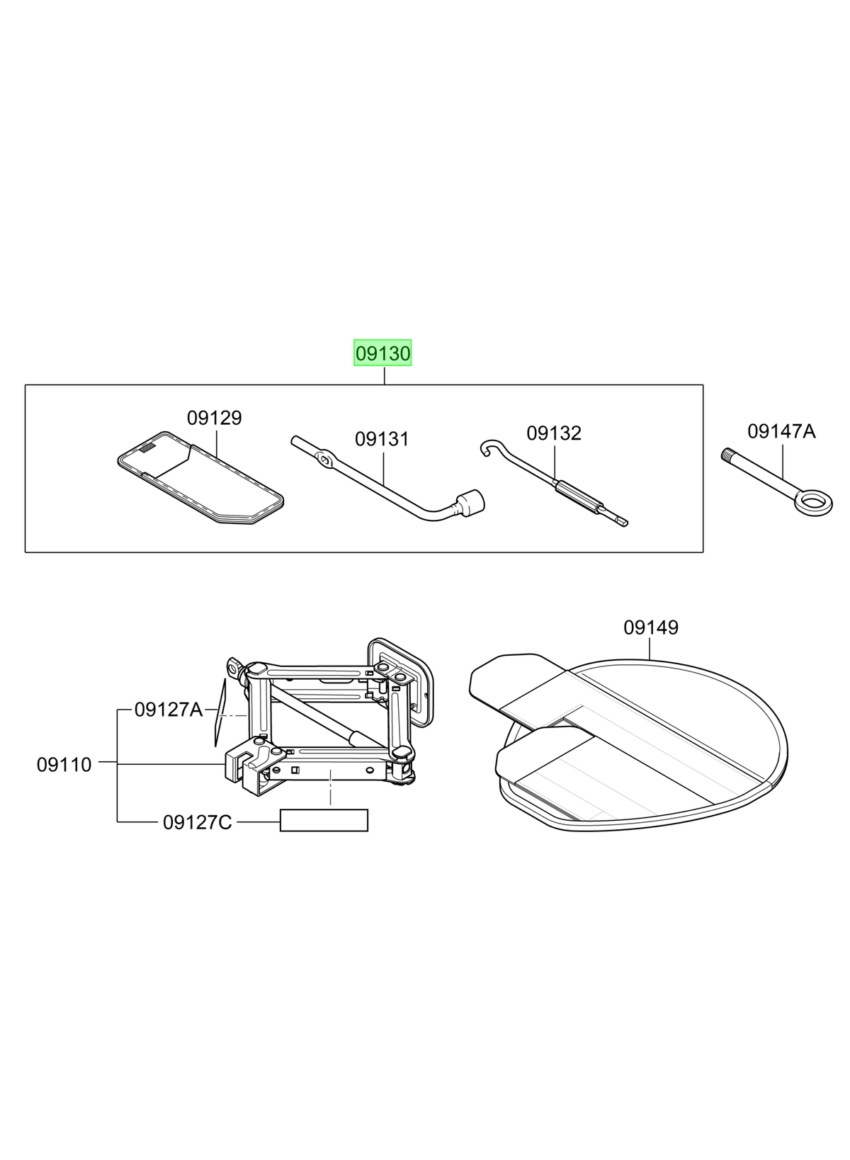 Jgo. Herramientas Original Para Hyundai I20 2008-2022