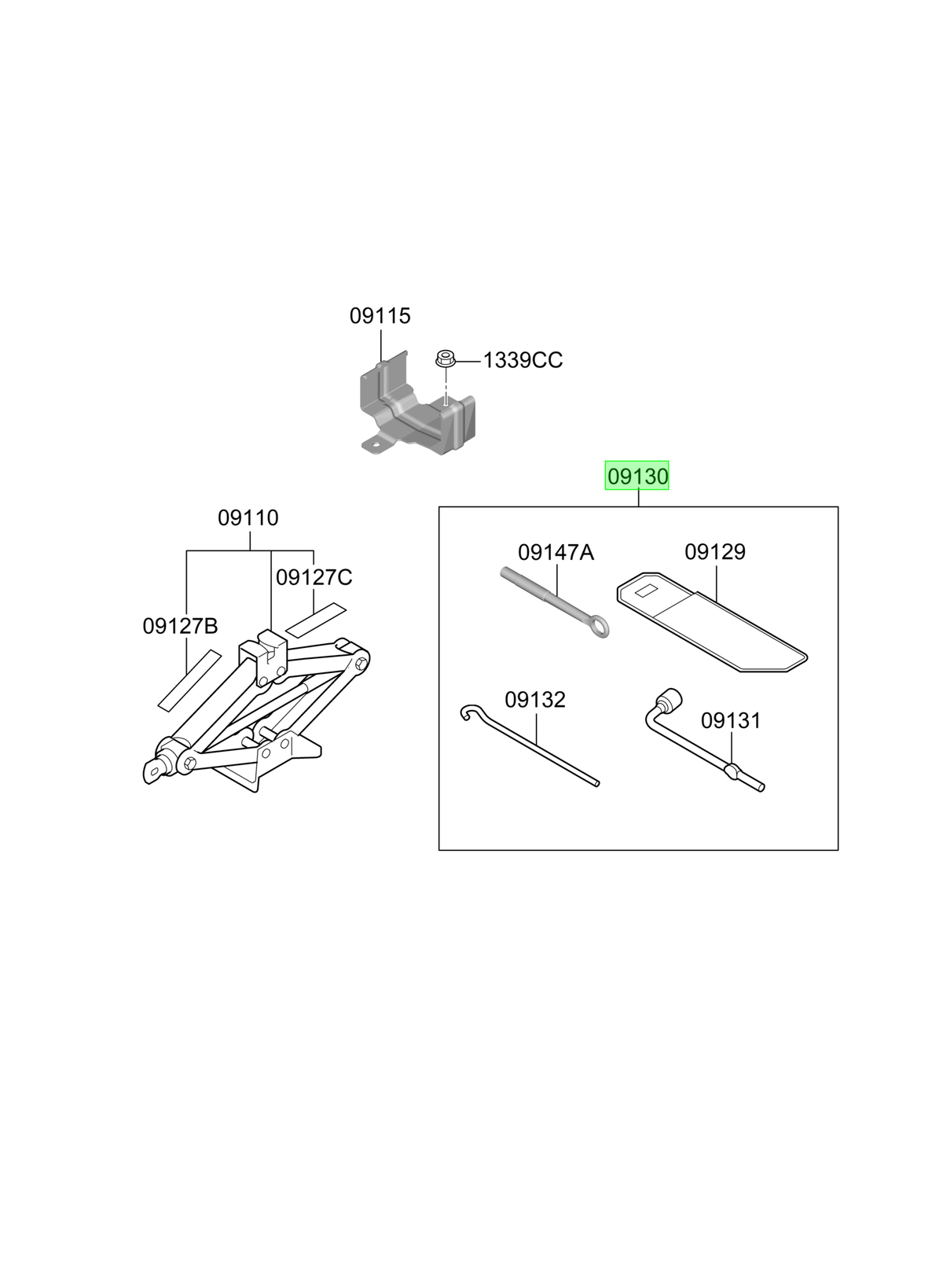 Jgo. Herramientas Original Para Hyundai Tucson 2020-2025