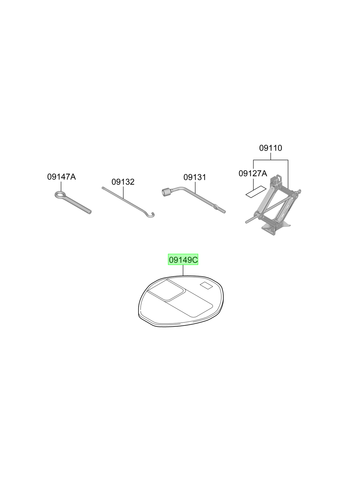 Bolso Herramientas Original Para Hyundai Accent 2023-2025