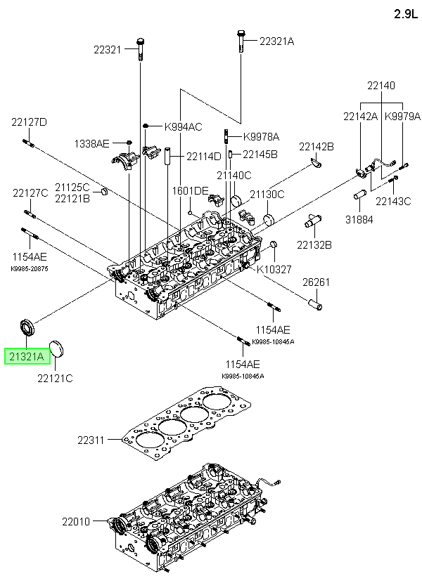 Reten Eje De Levas Orig. Para Kia Carnival Hasta 2014