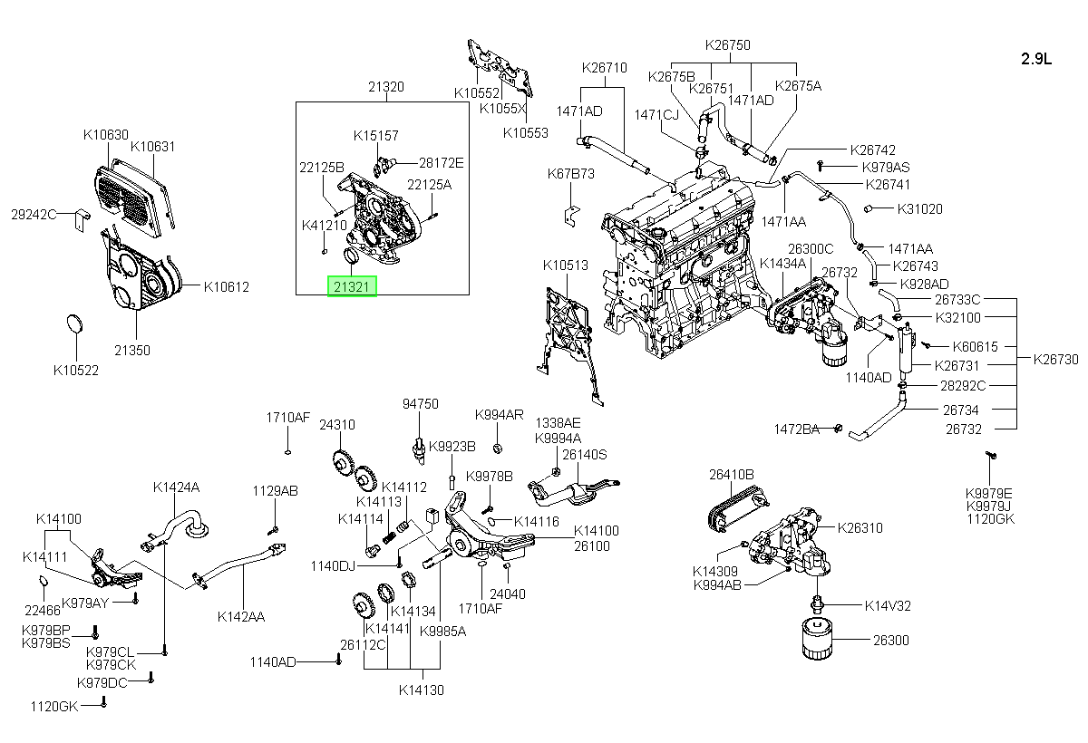 OEM 0K55110602 catalogo