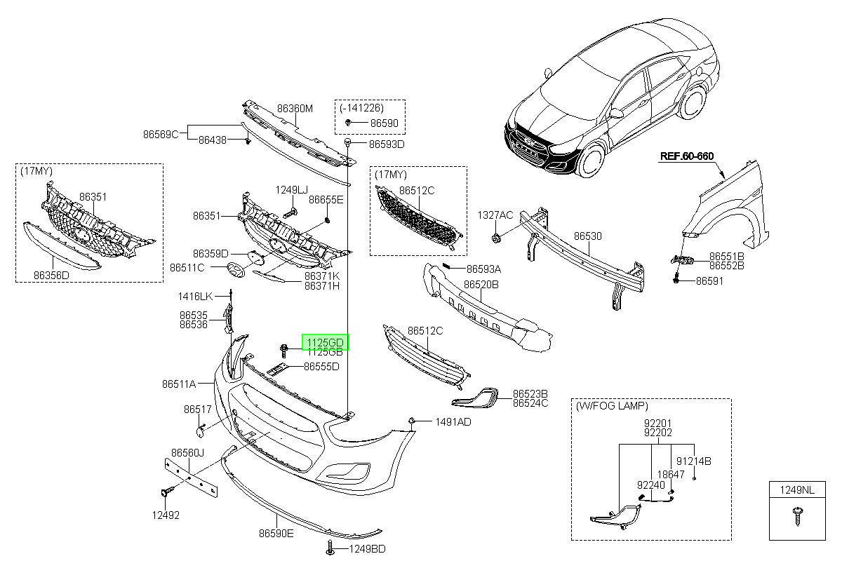 Perno Original Para Hyundai Sonata 1999-2018
