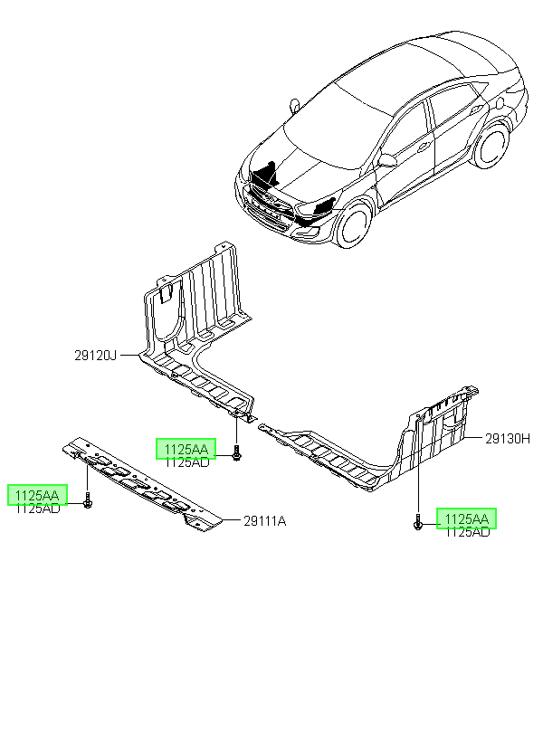 Perno Cubrecárter Original Para Hyundai Staria 2021-2025