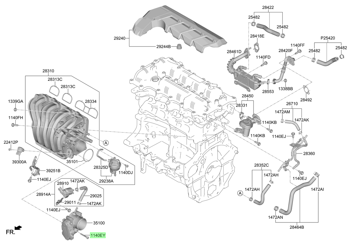 Perno Original Para Hyundai Terracan 2000-2007