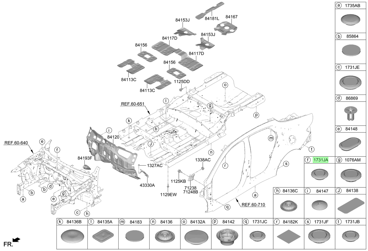 Sello Carroceria Orig. Para Hyundai Accent 2007-2010