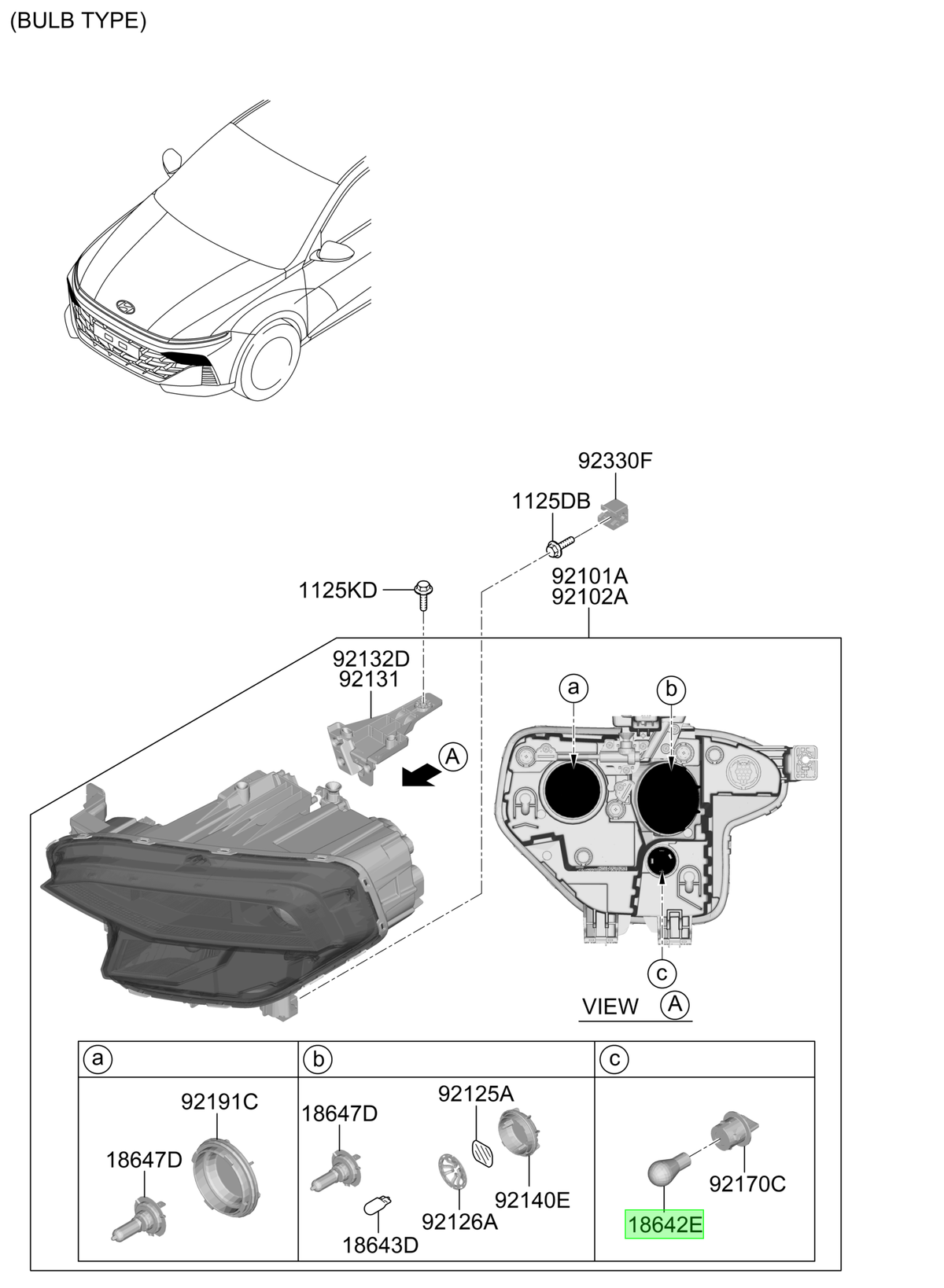Ampolleta Señaliz. Original Para Kia Sorento 2002-2025