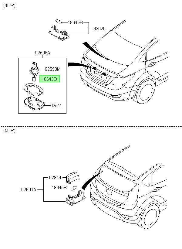 Ampolleta Estacionamient P1 Orig. Para Hyundai Eon 2011-2016