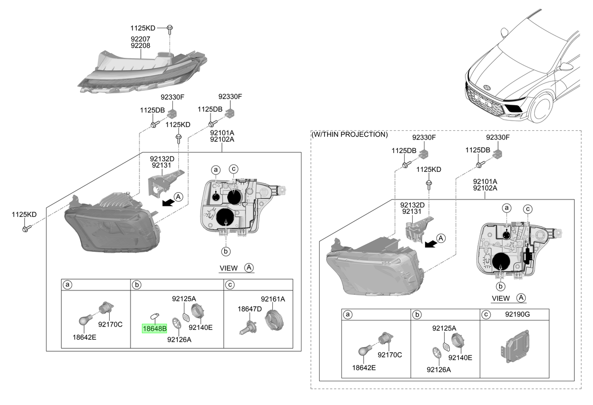 Ampolleta Halógena Original Para Hyundai Creta 2024-2025
