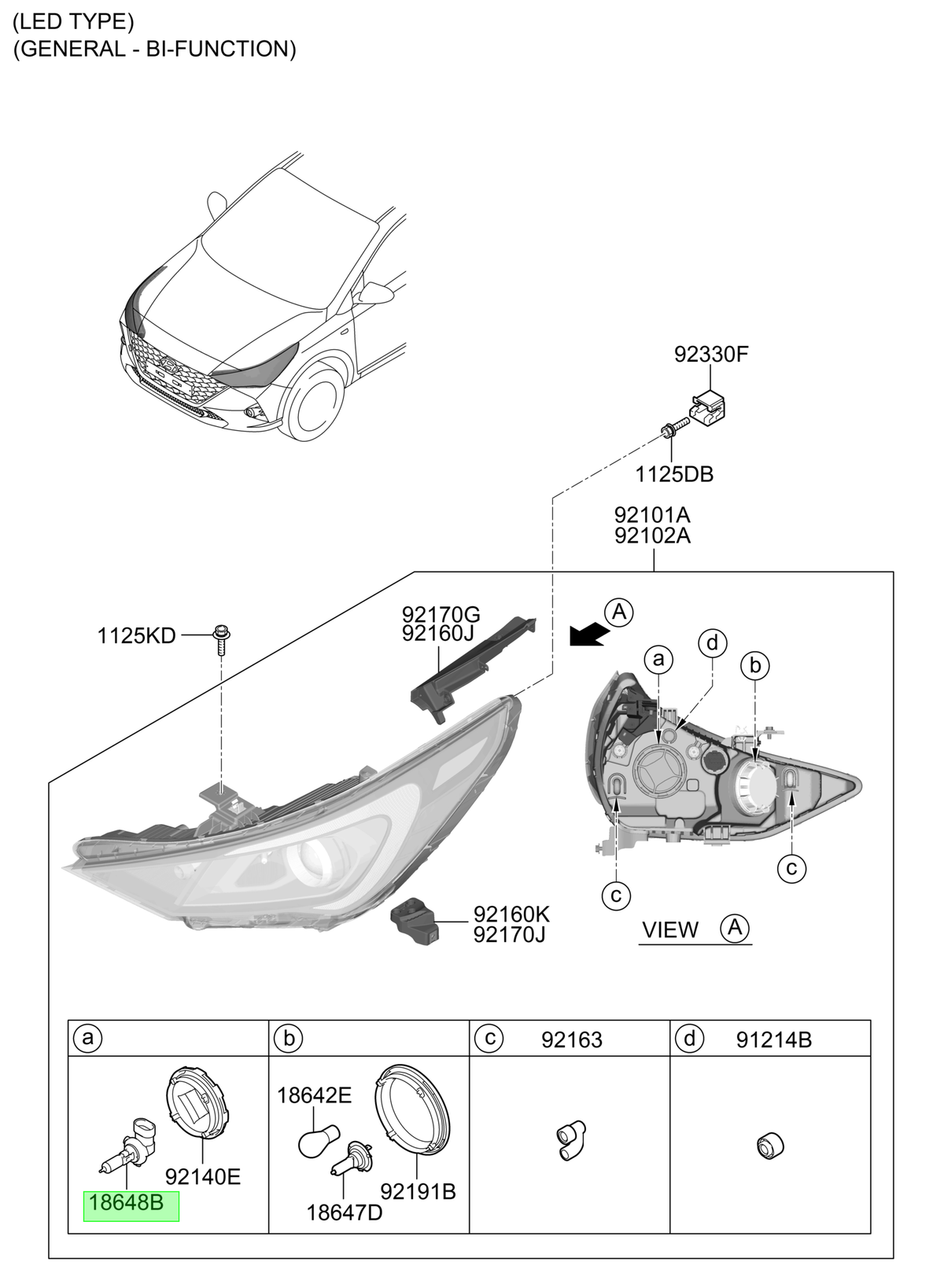 Ampolleta Halógena Original Para Hyundai Sonata 2014-2023