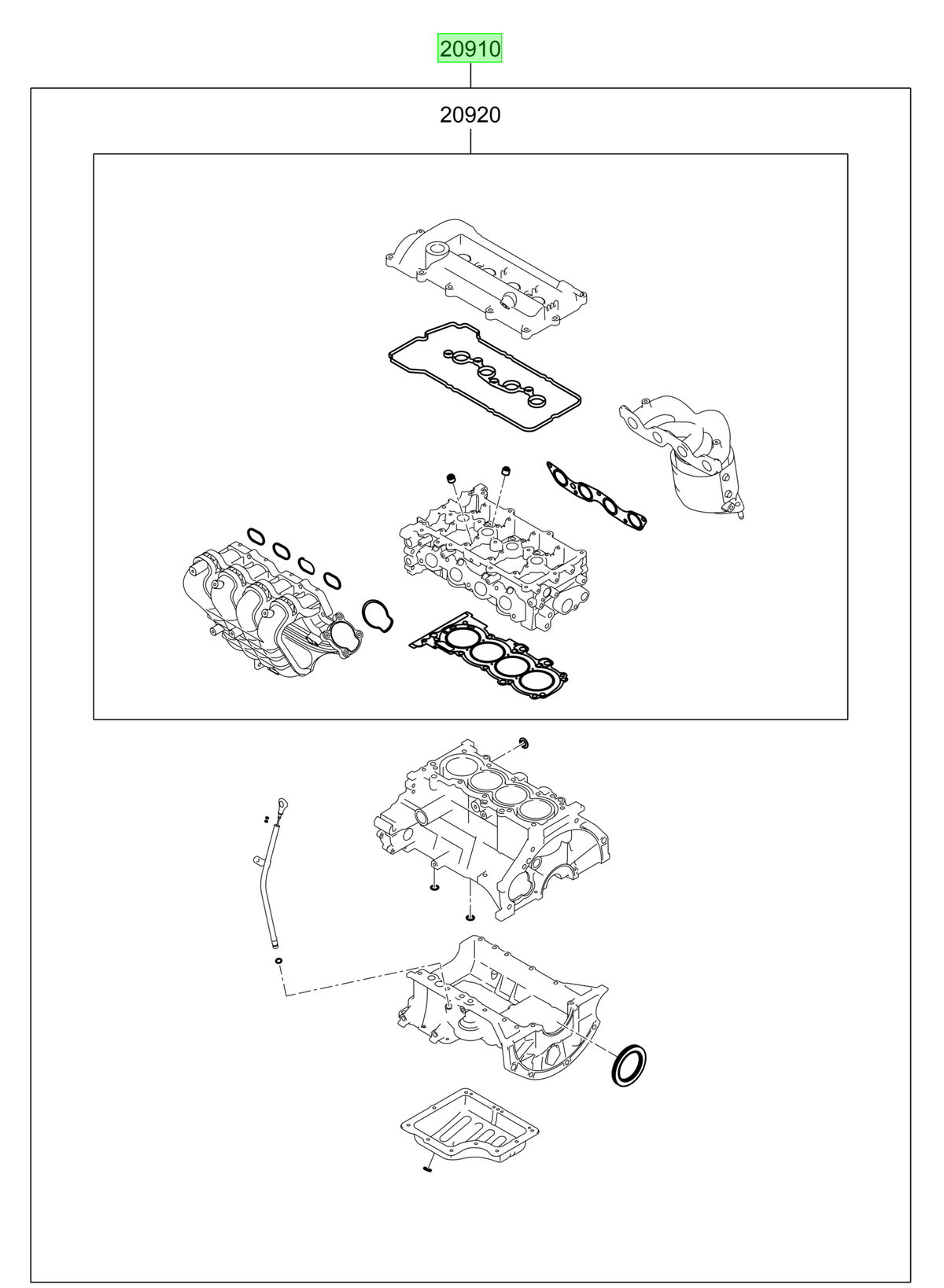 Juego Empaquetadura Orig. Para Hyundai I10 2010-2025