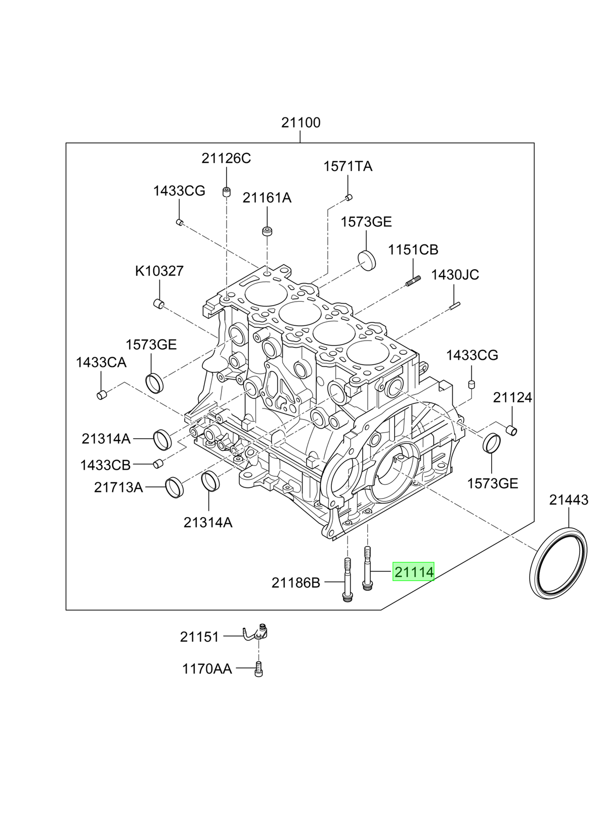 Perno Original Para Kia Sportage 2014-2019