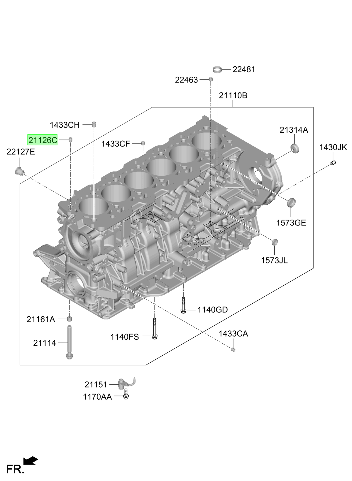 Orificio Orig. Para Hyundai Santa Fe 2006-2012