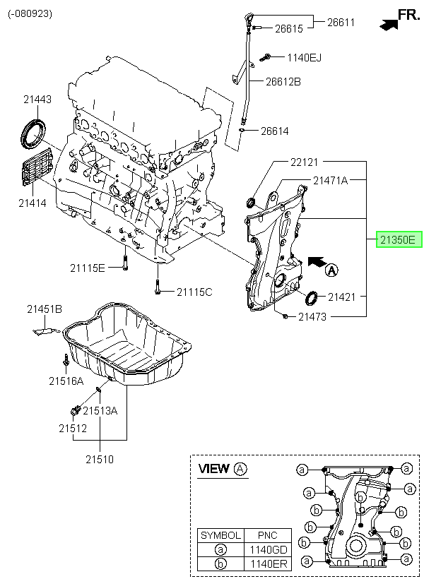 Tapa Cadena Distrib. Original Para Kia Sorento 2009-2013