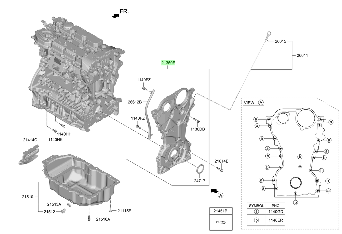 Tapa Distrib. Original Para Hyundai Santa Fe 2023-2025