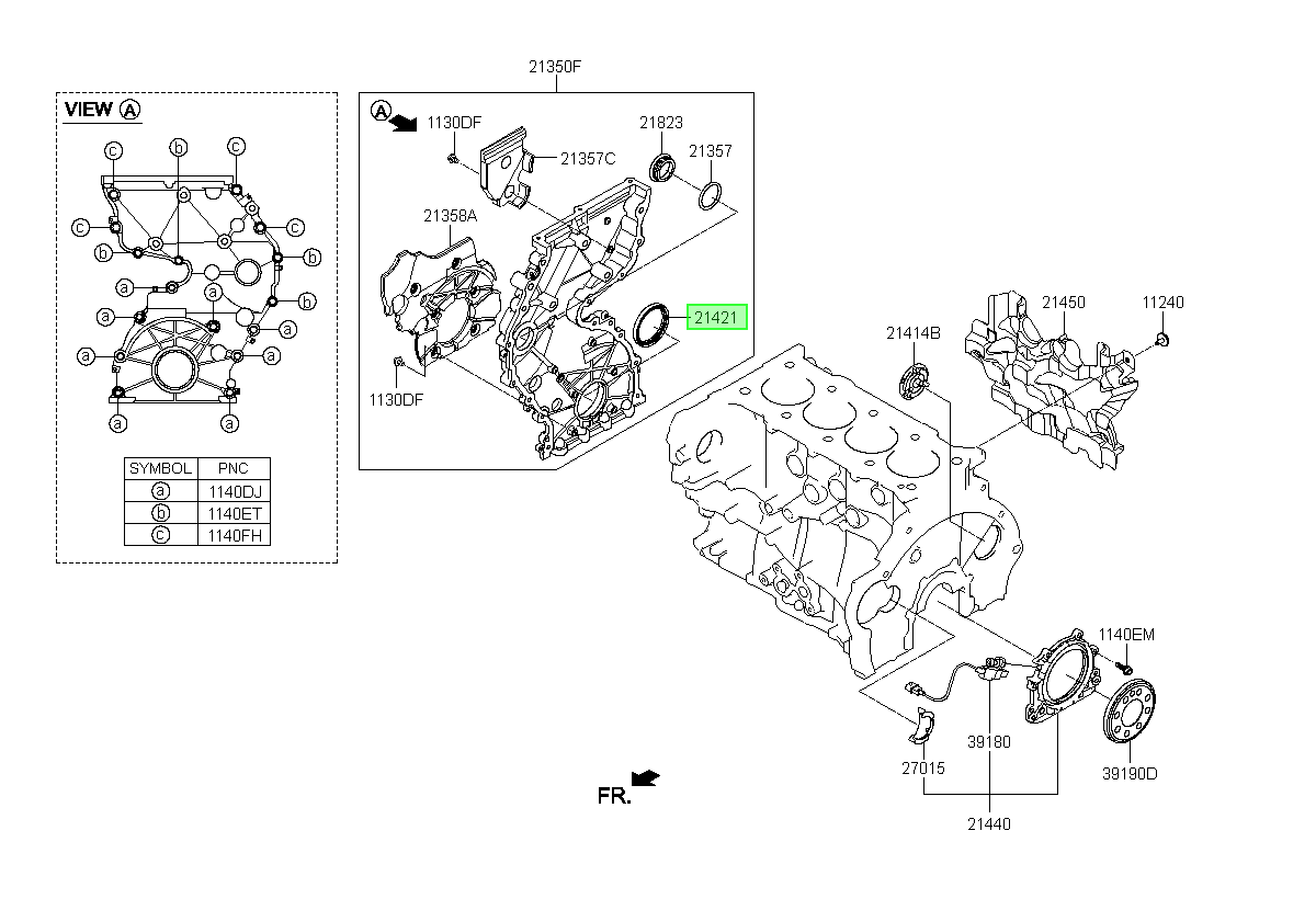 Reten Bomba De Aceite Orig. Para Hyundai Tucson Desde 2015