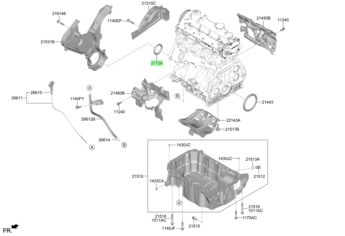 Retén De Aceite Original Para Hyundai Santa Fe 2020-2024