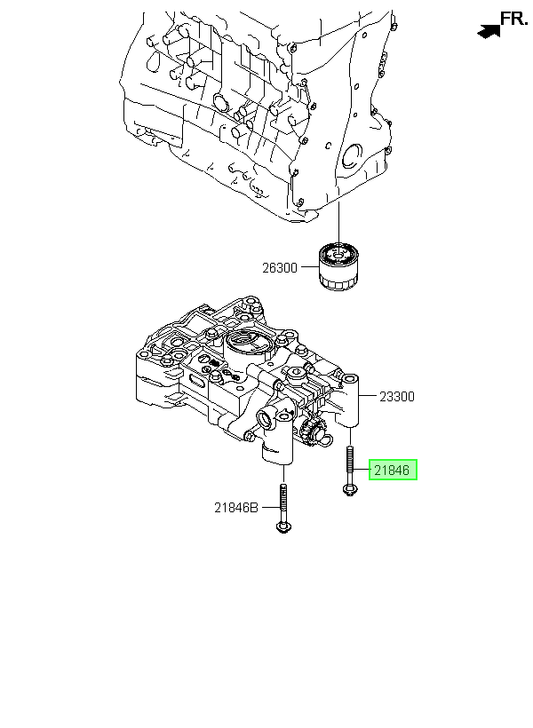 Perno Bomba Aceite Orig. Para Hyundai Azera 2012-2015