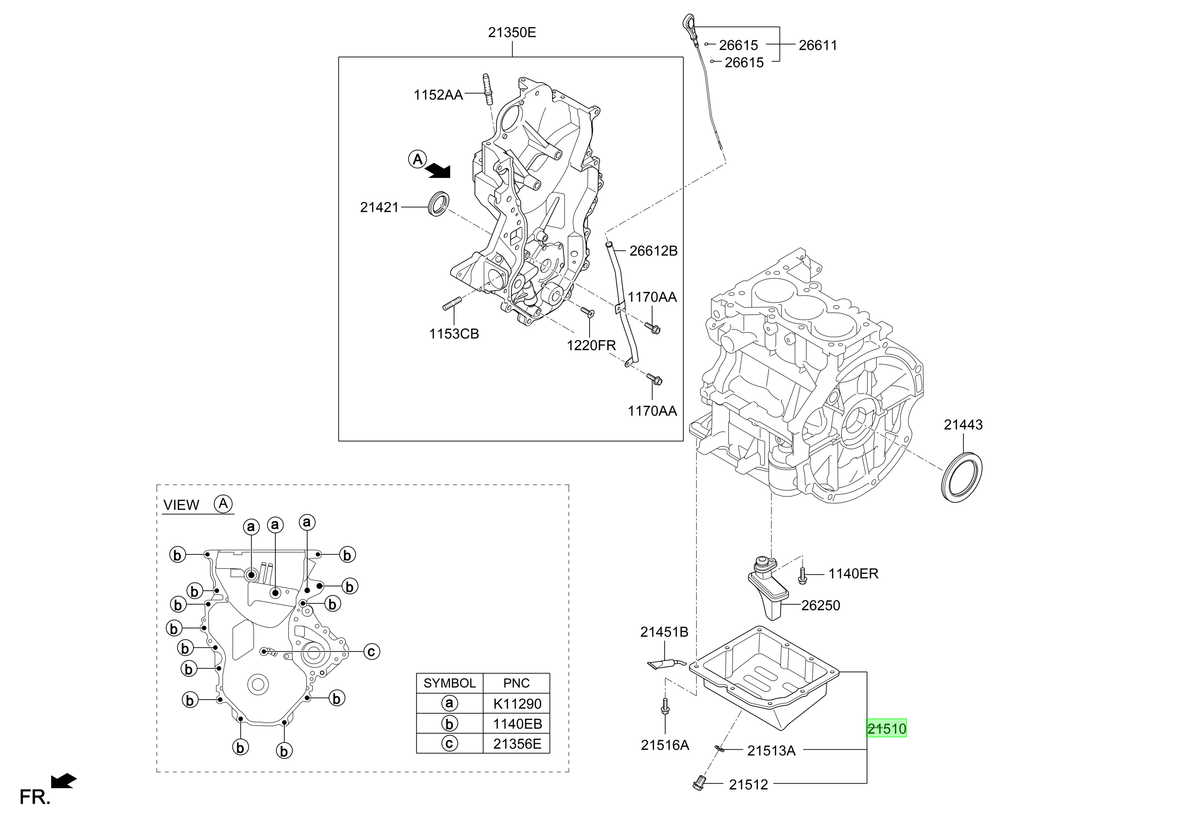 Cárter Motor Original Para Hyundai Creta 2021-2025