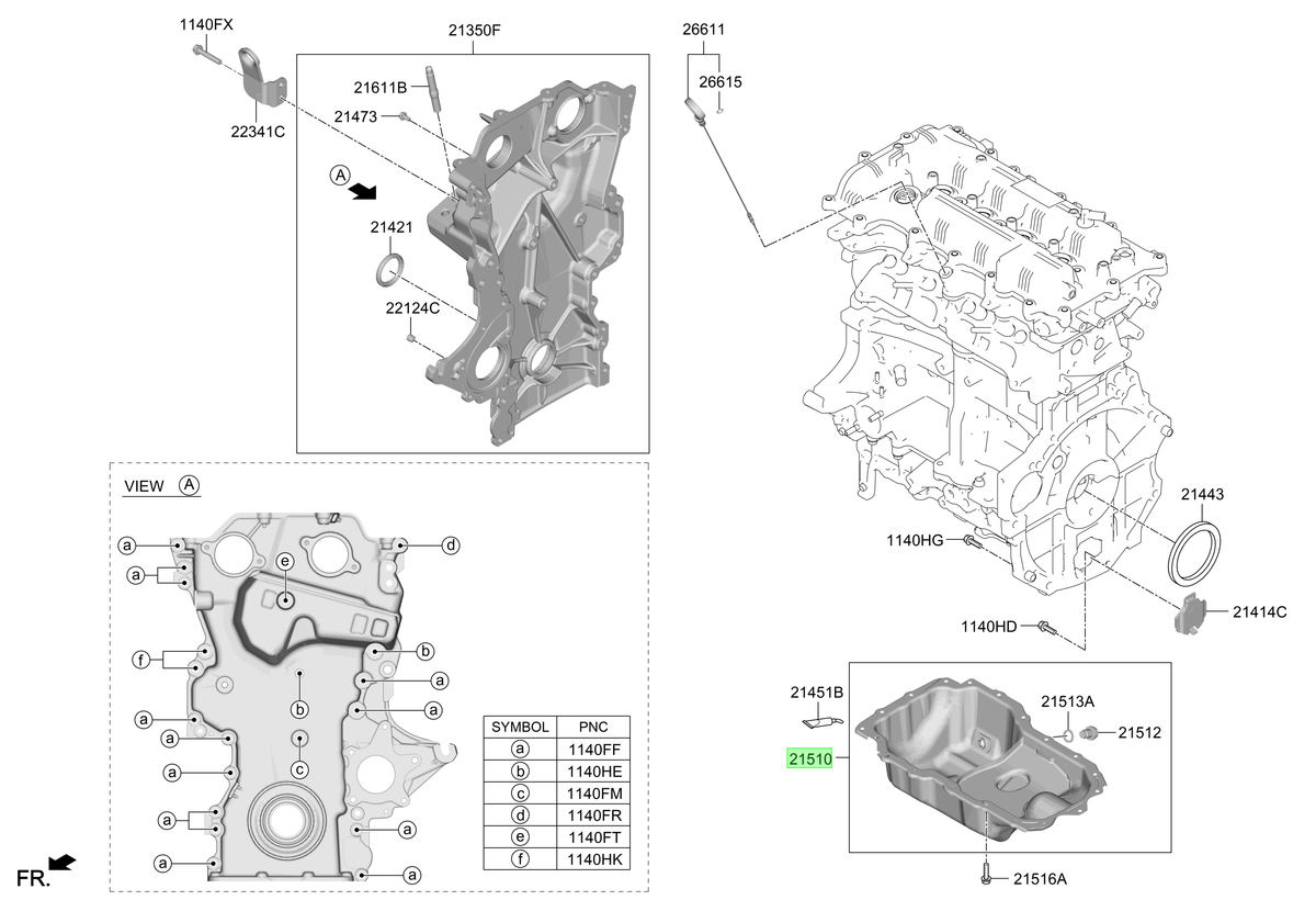 Cárter Motor Original Para Hyundai Venue 2020-2025