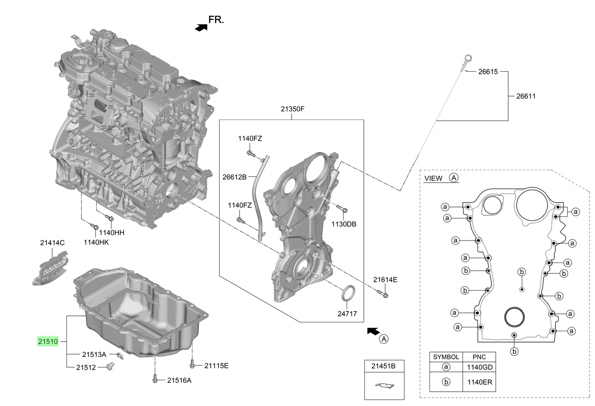 Cárter Motor Original Para Kia Optima 2020-2025
