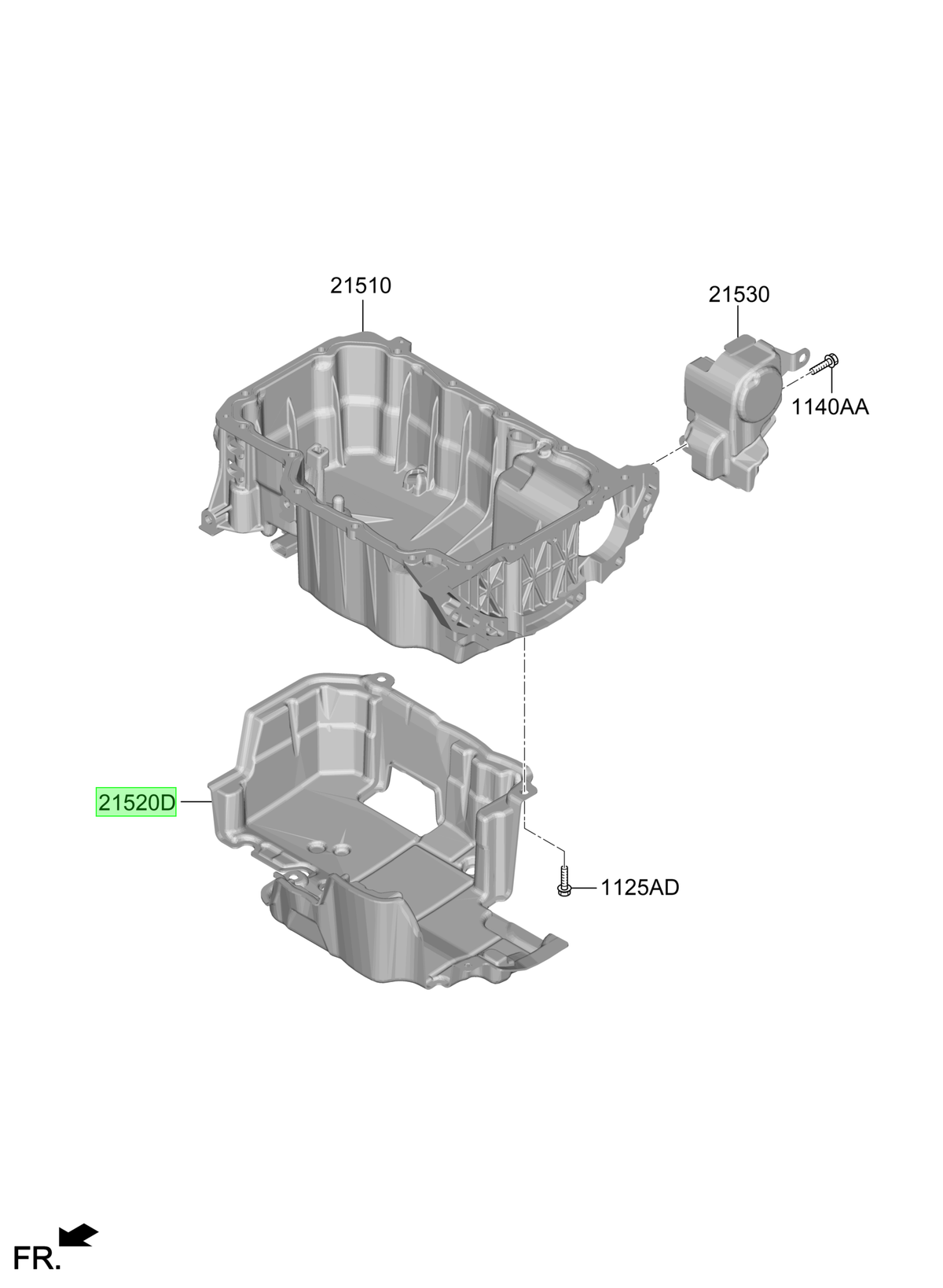 Cárter De Aceite Original Para Hyundai Santa Fe 2020-2024