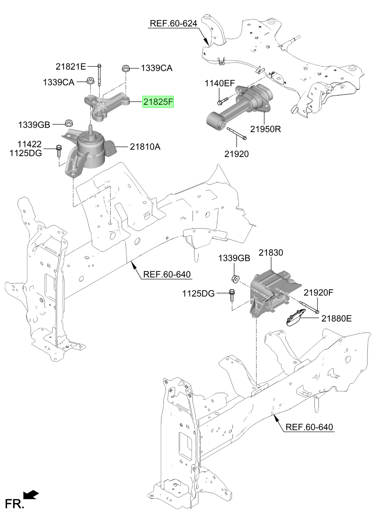 Soporte Motor Original Para Hyundai Creta 2021-2025