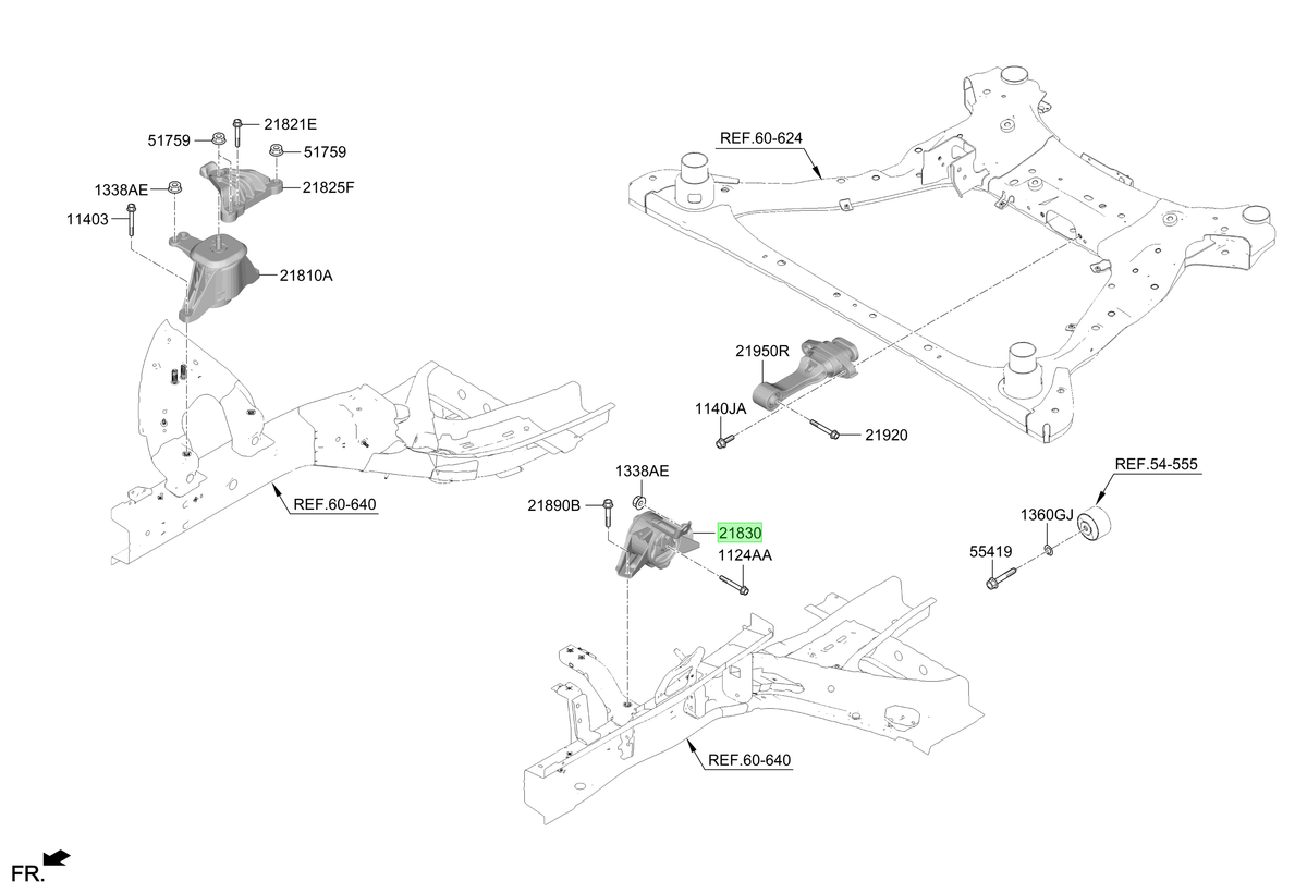 Soporte Motor Izq. Lh Original Para Kia Sorento 2021-2023