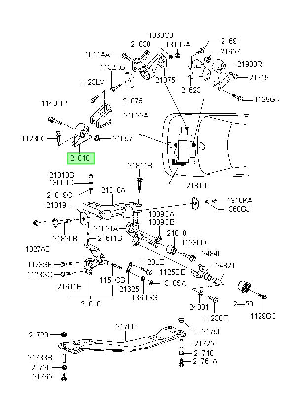 OEM 21910M2110 catalogo