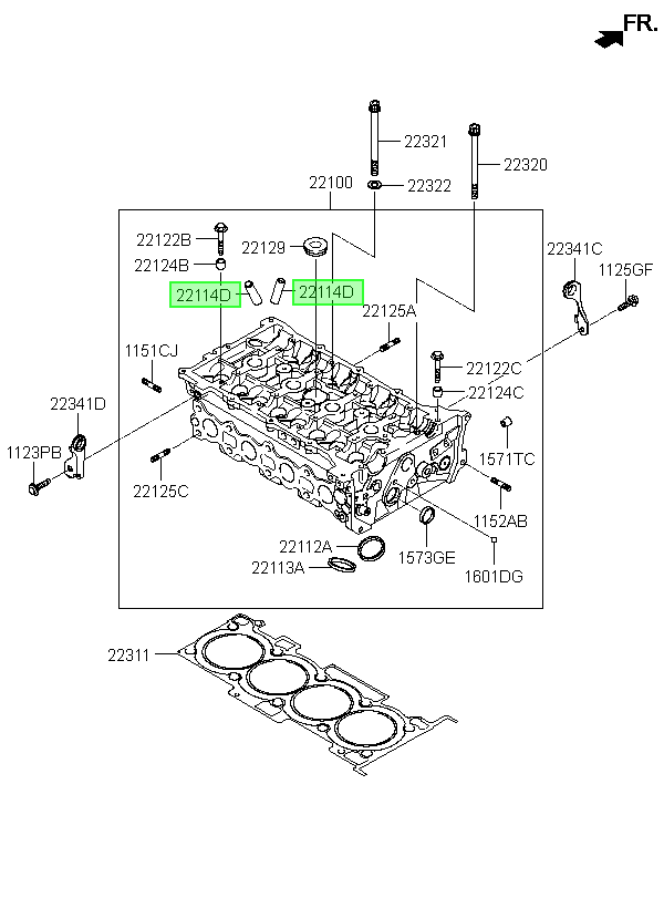 Guia Valvula Ad.sonata 2005 Orig. Para Hyundai I40 2012-2018