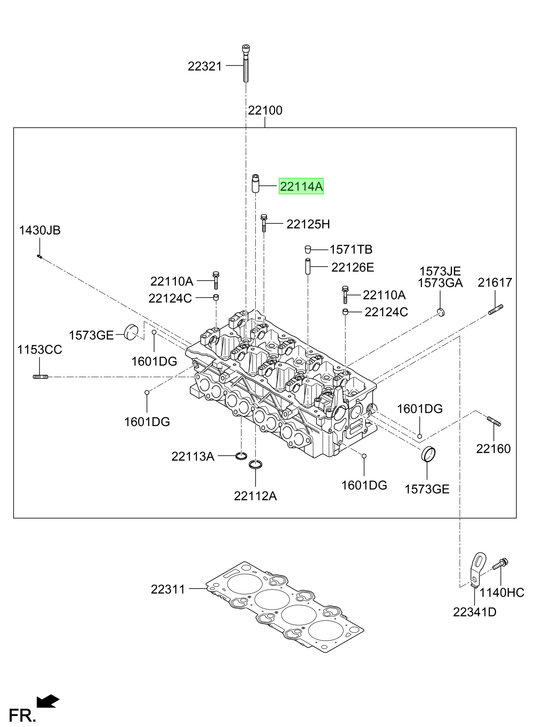Guia Valvula Admision Orig. Para Hyundai Creta Desde 2016