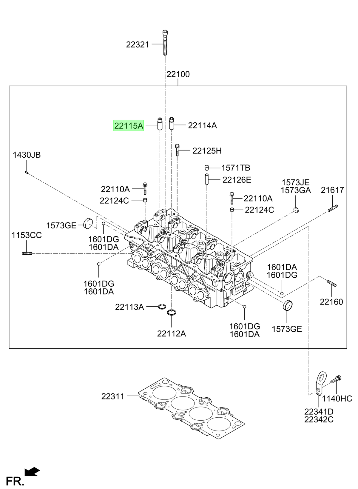 Guia Escape Orig. Para Hyundai Getz 2003-2011