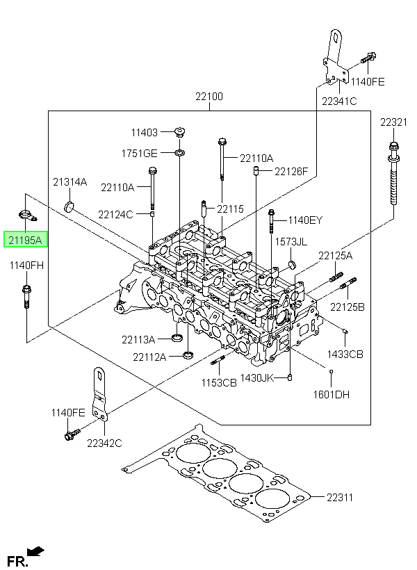 Empaquetadura Orig. Para Hyundai Santa Fe 2013-2018