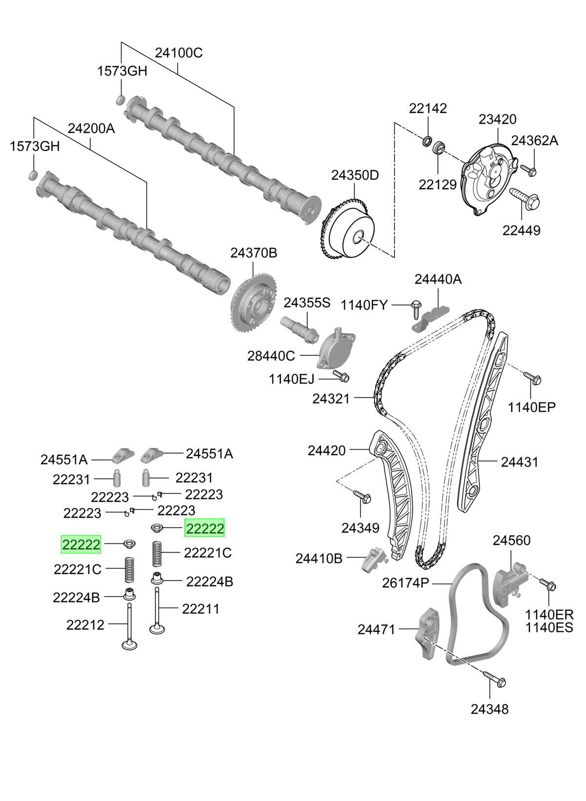 Retén Válvula Original Para Kia Sportage 2021-2025