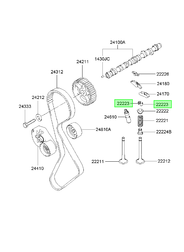Seguro Valvula Orig. Para Hyundai Accent 2000-2005