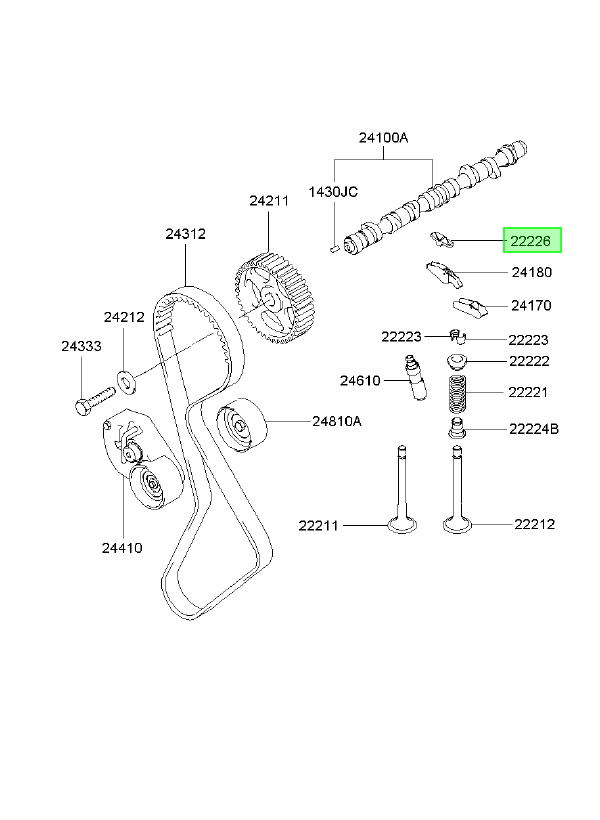 Valvula Orig. Para Hyundai Accent 2000-2005