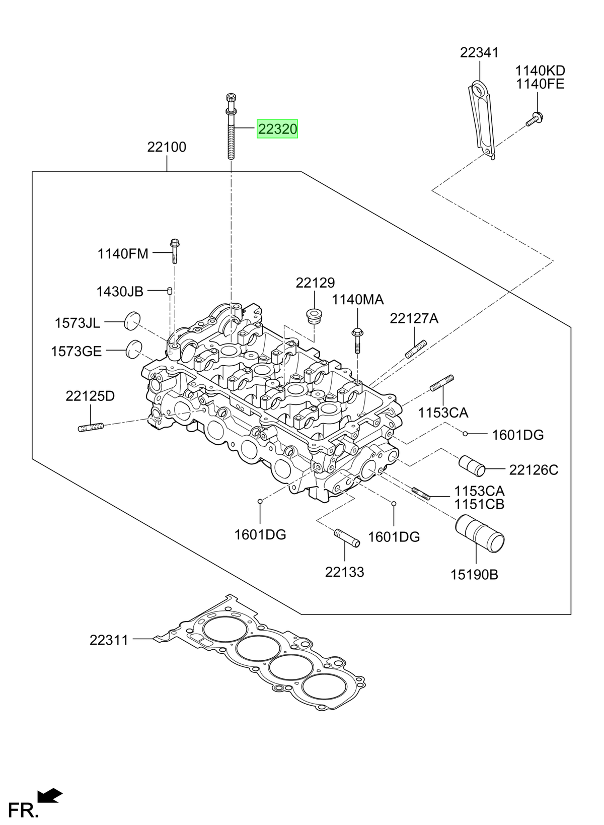 Perno Culata Original Para Kia Soluto 2018-2025