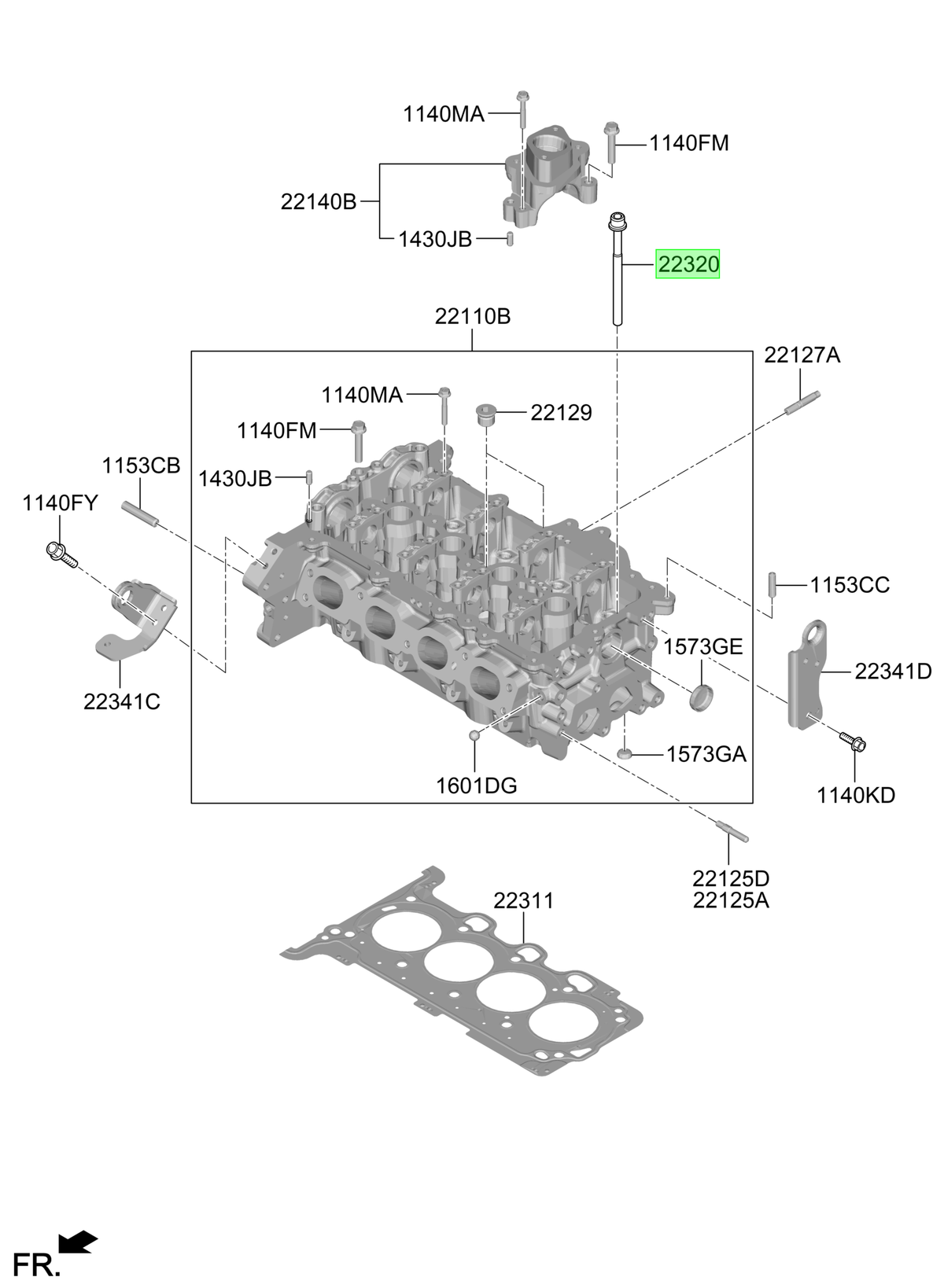 Perno Culata Original Para Hyundai Kona 2023-2025
