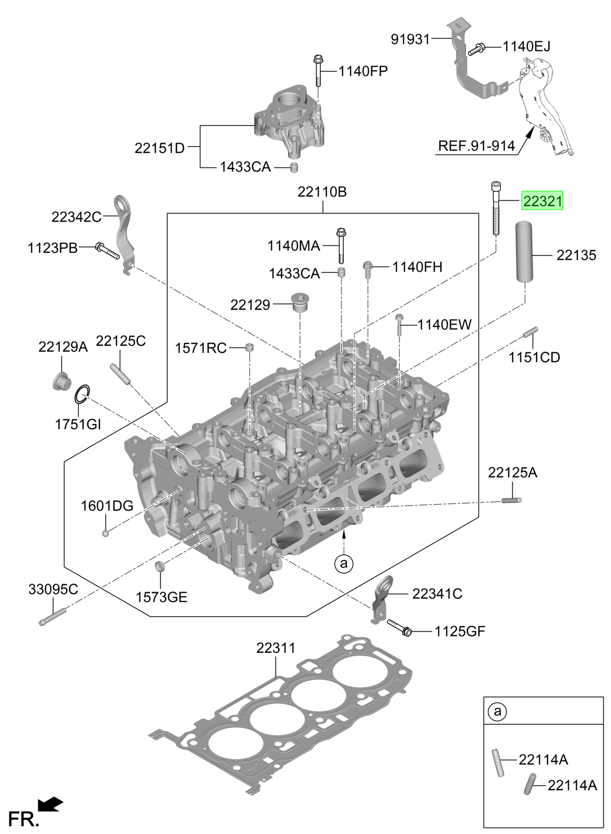Culata Original Para Hyundai Santa Fe 2023-2025