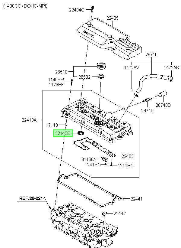 OEM 2244323001 catalogo