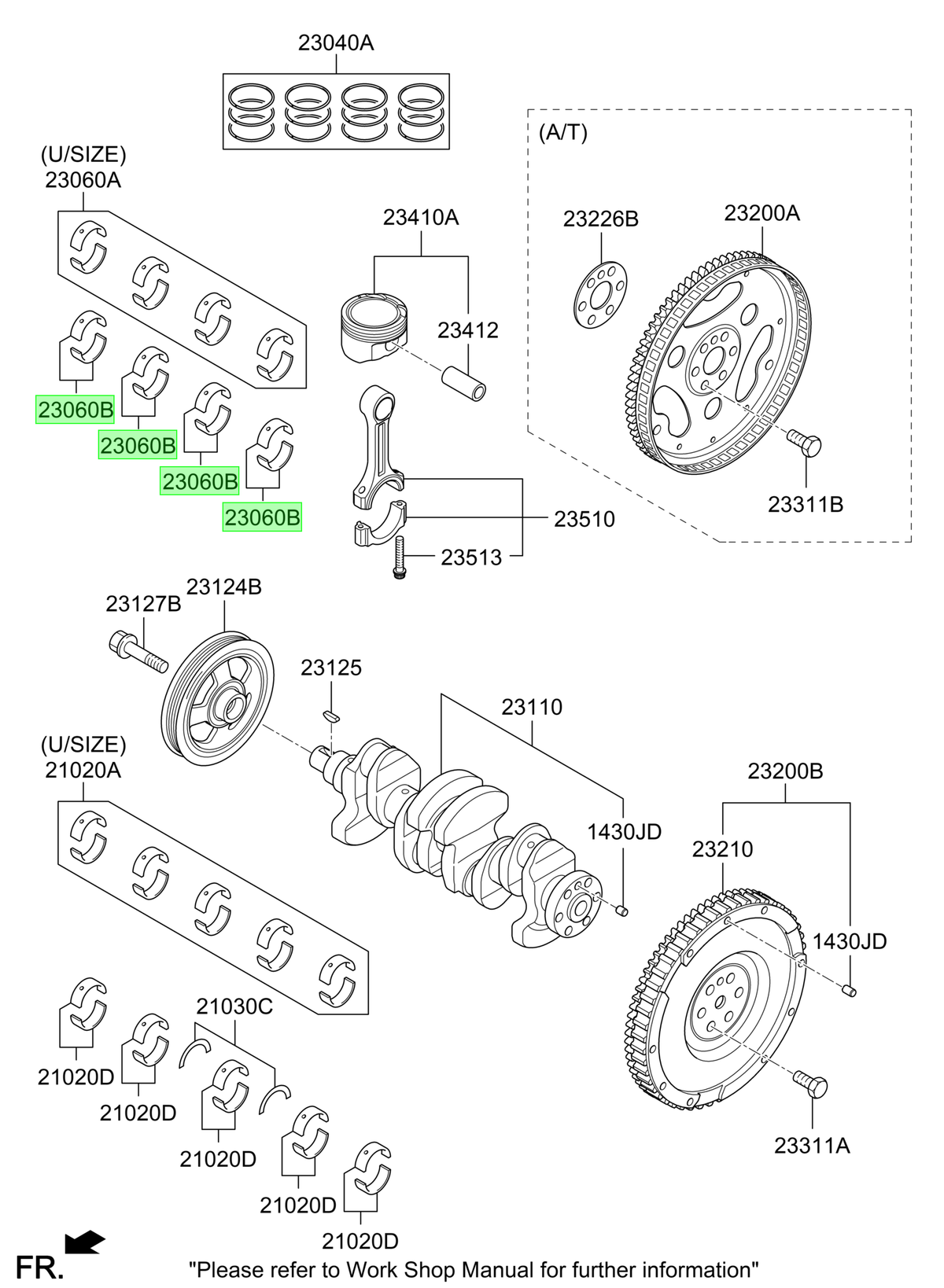 Metal Biela Original Para Hyundai Atos 2019-2023