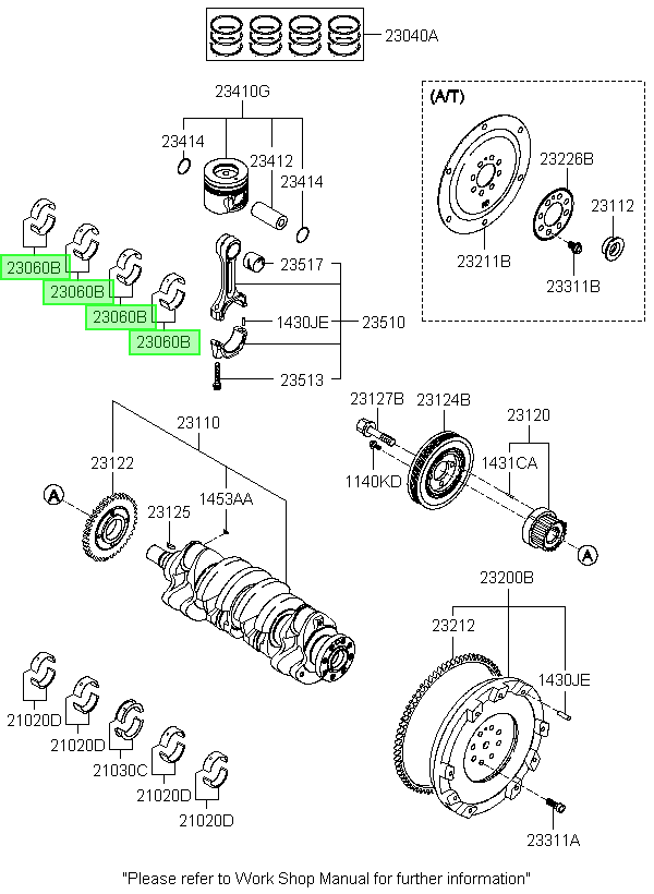 Jgo.metal Std(1 Pu O) Orig. Para Hyundai Elantra 2000-2005