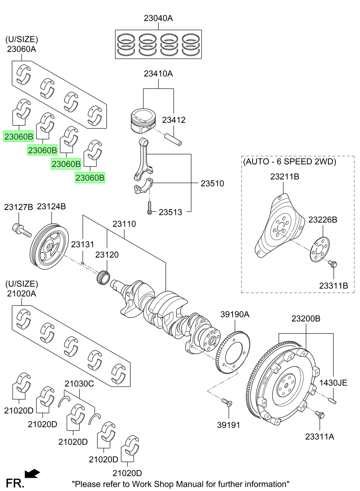 Metal De Biela Orig. Para Hyundai I20 Desde 2017