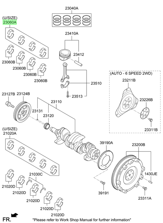 Metal Biela Original Para Hyundai I20 2008-2016