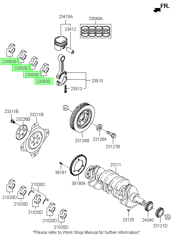 Juego Metales Biela Orig. Para Hyundai Tucson 2011-2014