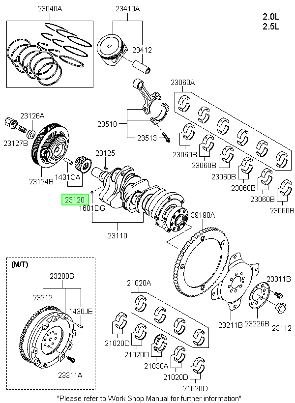 Piñon Cig Orig. Para Hyundai Terracan 2001-2007