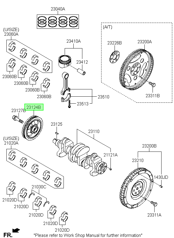 Polea Cigueñal Orig. Para Hyundai I20 Desde 2017