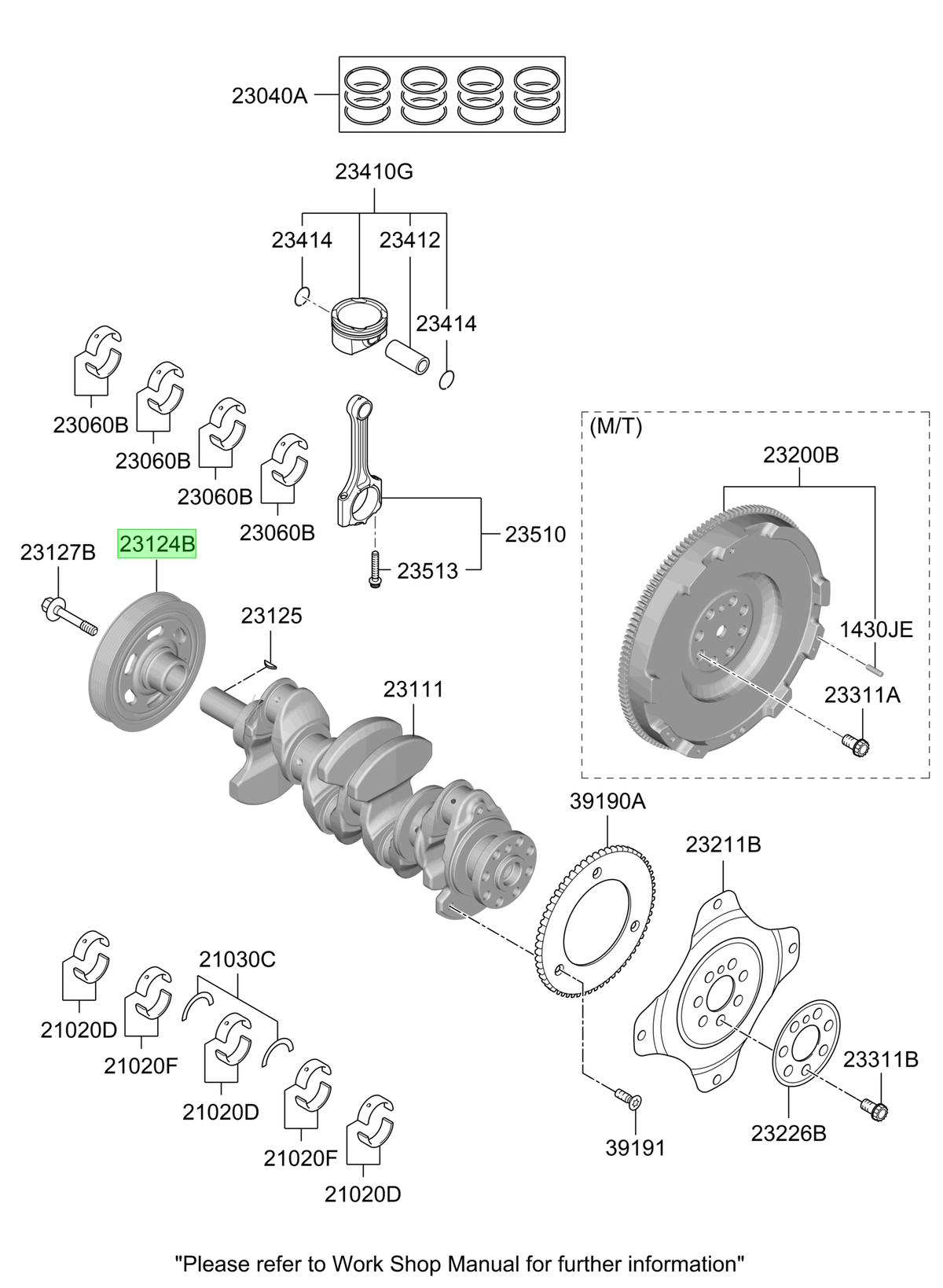 Polea Cigüeñal Original Para Hyundai Kona 2020-2025
