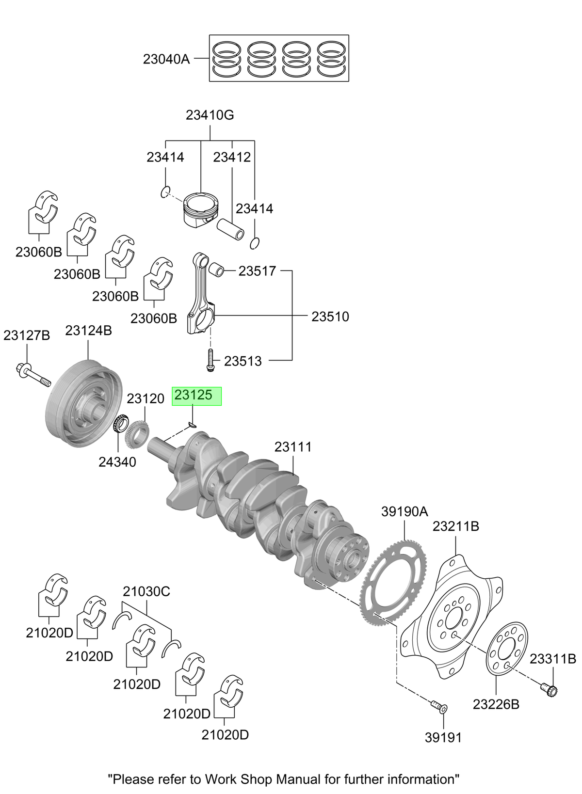 Chaveta Ciguenal2005 Orig. Para Hyundai Santa Fe Desde 2018
